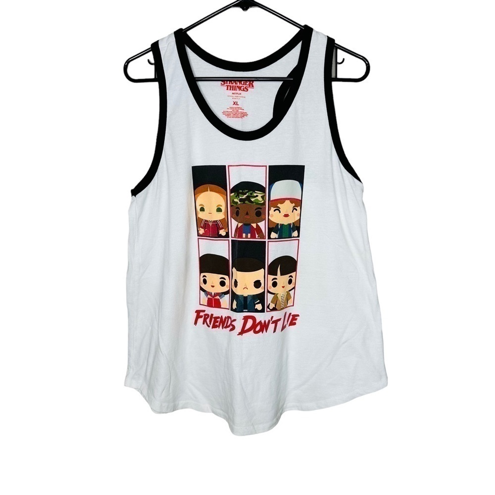 Stranger Things Chibi Group Girls Tank Top
Friends don't lie Graphic Tank Top XL